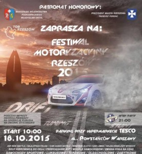 plakat festiwal motoryzacyjny